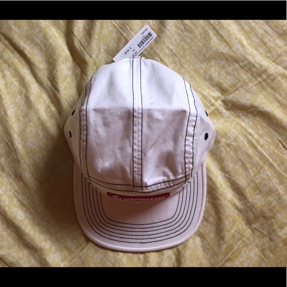 SUPREME CONTRAST STITCH CAMP HAT SS18 - Picture 3 of 3